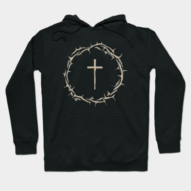 The Crown of Thorns With Cross Hoodie by TheChristianStore